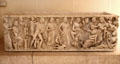 Sarcophagus with relief of legend of Prometheus at Louvre Museum. Paris, France.