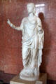 Marble Roman sculpture of unknown woman at Louvre Museum. Paris, France.