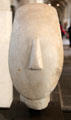 Cycladian marble face once part of 1.5m tall figurine at Louvre Museum. Paris, France.