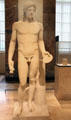 Marble statue of Apollo at Louvre Museum. Paris, France.