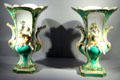 Porcelain pair of "Duplessis Children Vases" from Vincennes at Sèvres National Ceramic Museum. Paris, France.