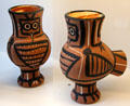 Ceramic vases painted as owls by Pablo Picasso for Atelier Madoura at Sèvres National Ceramic Museum. Paris, France.