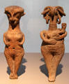 Terra Cotta female figure & female goddess with infant from Cyprus at Sèvres National Ceramic Museum. Paris, France.