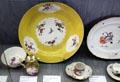 Various Meissen porcelain plates & vessels at Sèvres National Ceramic Museum. Paris, France.