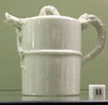Chinese porcelain dragon teapot from Dehua at Sèvres National Ceramic Museum. Paris, France.