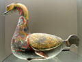 Chinese Han Western Dynasty terra cotta goose-shaped jug at Cernuschi Museum. Paris, France.