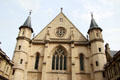 Gothic details of Priory church of Saint-Martin-des-Champs home of Arts et Metiers Museum. Paris, France.