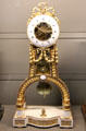 Skeleton clock with astronomical data by Bourdier at Arts et Metiers Museum. Paris, France.