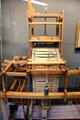 Details of loom programmed via punch cards by Joseph-Marie Jacquard at Arts et Metiers Museum. Paris, France.