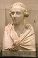 Bust of Antoine Lavoisier, discoverer of hydrogen & oxygen at Arts et Metiers Museum. Paris, France.