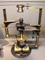 Inverted microscope by Werlein sat Arts et Metiers Museum. Paris, France.