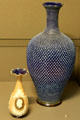 Earthenware vases by Doulton factory at Arts et Metiers Museum. Paris, France