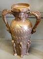 Bronze Egyptian revival vase by Ziegler of Voisinlieu at Arts et Metiers Museum. Paris, France
