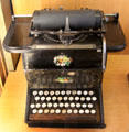 Remington no.I typewriter at Arts et Metiers Museum. Paris, France.