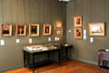 Works & mementos at Eugene Delacroix Museum. Paris, France.