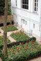 Courtyard garden at Eugene Delacroix Museum. Paris, France.