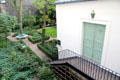 Entrance to Delacroix's workshop behind house & above garden at Eugene Delacroix Museum. Paris, France.