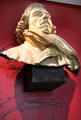 Eugene Delacroix plaster bust by Jules Dalou at Eugene Delacroix Museum. Paris, France.