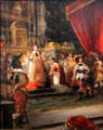 Cardinal Richelieu says mass in chapel of Palais-Royal painting by Eugène Delacroix at Eugene Delacroix Museum. Paris, France.