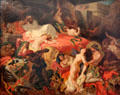Death of Sardanapale painting by Frédéric Villot after Eugène Delacroix at Eugene Delacroix Museum. Paris, France.