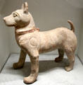 Chinese terra cotta dog from Sichuan at Guimet Museum. Paris, France.