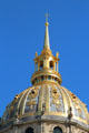 Detail of cupola & Dome at Les Invalides. Paris, France.