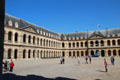 Courtyard & parade ground of Les Invalides. Paris, France