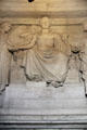 Public administration rules frieze of Napoleon milestones ringing his tomb at Les Invalides. Paris, France.