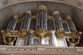 Organ in veterans' Cathédrale Saint-Louis-des-Invalides at Les Invalides. Paris, France.