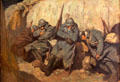 Trench painting by Georges Scott at Army Museum at Les Invalides. Paris, France.