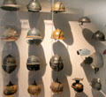 Collection of WWI helmets at Army Museum at Les Invalides. Paris, France.