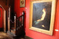 Madeleine in the desert painting by Jean-Jacques Henner beside staircase at J.J. Henner Museum. Paris, France.
