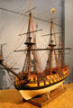 Le Louis le Grand ship model for teaching tactics to marine guards at Musée de la Marine. Paris, France.