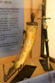 Powder horn & marine officers dagger at Musée de la Marine. Paris, France.