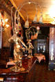 Maxim's Restaurant Art Nouveau bar lamps. Paris, France.