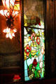 Maxim's Restaurant Art Nouveau stained glass. Paris, France.