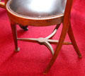 Leg placement detail of Art Nouveau stool at Maxim's Art Nouveau Collection 1900. Paris, France.