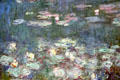 Detail of Water Lilies - Reflected Clouds mural by Claude Monet in oval gallery at Orangerie. Paris, France.