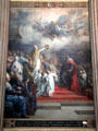 Crowning of Charlemagne by Pope Leon III mural by Henry-Léopold Levy at Pantheon. Paris, France.