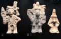 Aztec carvings of domestic deities at Musée du quai Branly. Paris, France.