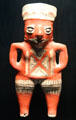 Chupicuaro culture terra cotta female statuette from Guanajuato, Mexico at Musée du quai Branly. Paris, France.