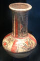 Terra cotta polychrome jar from Panama at Musée du quai Branly. Paris, France.