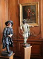 Italian comedy figures, the Doctor & Brighella Italian at Carnavalet Museum. Paris, France.