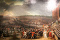 National celebration on Champs de Mars July 14, 1790 where Louis XVI pledged loyalty to French Constitution painting by Charles Thévenin at Carnavalet Museum. Paris, France.