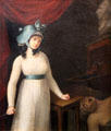 Charlotte Corday just after Assassinating Marat painting by French School at Carnavalet Museum. Paris, France.