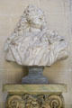 Bust of Jules Hardouin-Mansart royal architect involved in design of Place Victoires & Vendôme & Versailles Chateau from workshop of Jean-Louis Lemoyne at Carnavalet Museum. Paris, France.