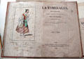Illustrated libretto for Hugo's opera "la Esmeralda" with music by Louise Berten at Maison de Victor Hugo. Paris, France.