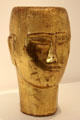 Head of man sculpture by Ossip Zadkine at Museum Zadkine. Paris, France.