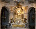 Altar in Royal Chapel of Versailles Palace. Versailles, France.