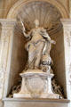 Sculpture in niche near Royal Chapel at Versailles Palace. Versailles, France.
